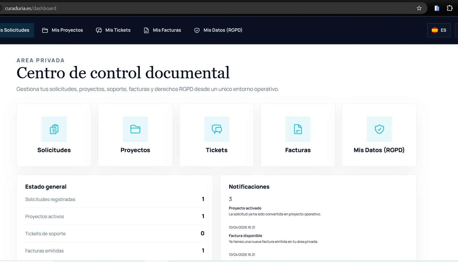 19. Proyecto reciente de Disciplina Digital.